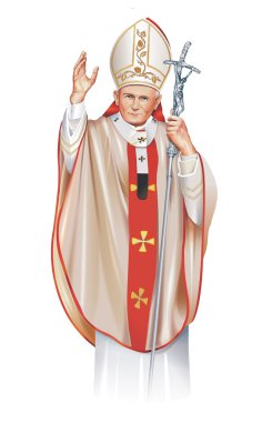 Pope Saint John Paul II clipart