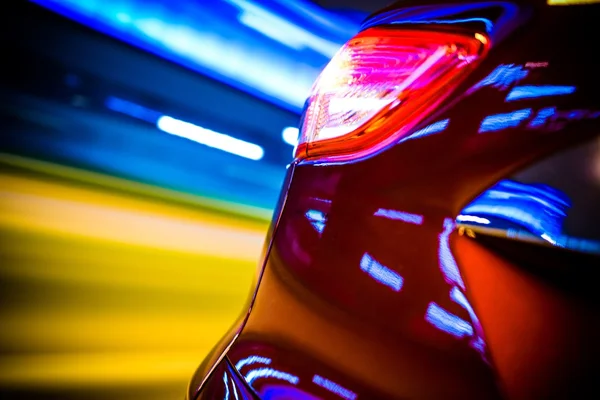 Автомобиль сзади движение blur — стоковое фото