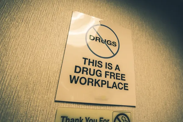 Drog fri arbetsplatsen — Stockfoto