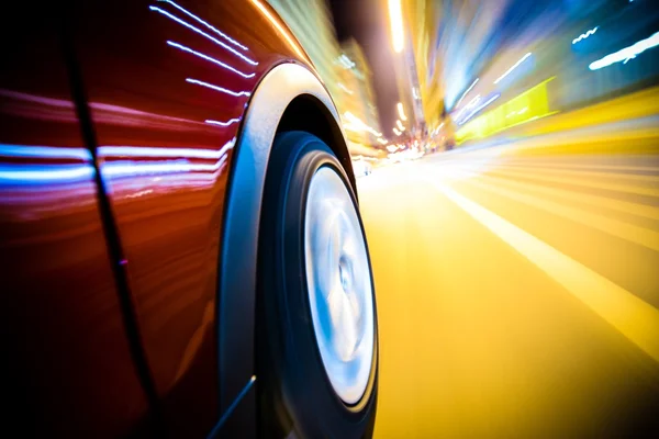 Carro de condução rápida — Fotografia de Stock