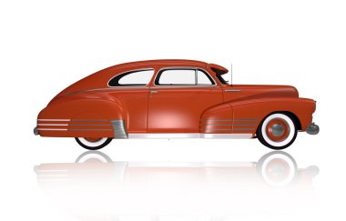 Klasik oldtimer yan görünüm