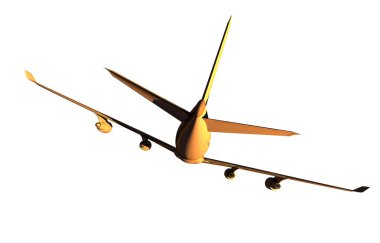 dört motor jet uçak