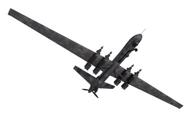 askeri drone izole