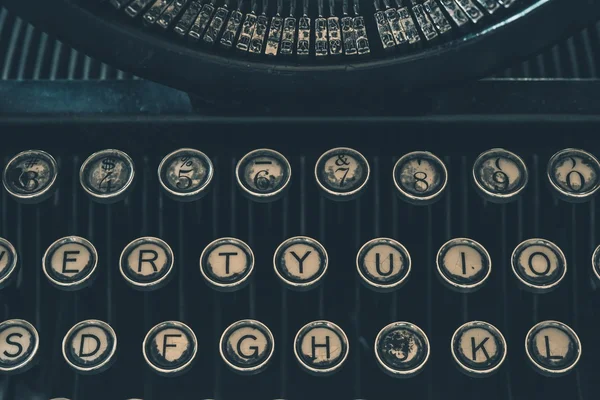 Retro máquina de escrever Closeup — Fotografia de Stock