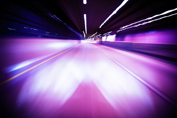 Túnel em movimento — Fotografia de Stock