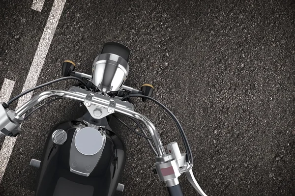 Motocicleta en la carretera — Foto de Stock