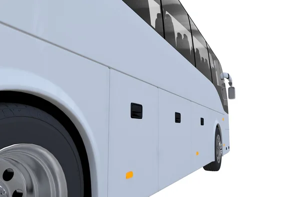Автобус крупним планом вид збоку — стокове фото