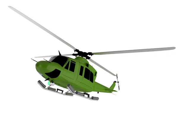 グリーン ヘリコプター グラフィック — ストック写真