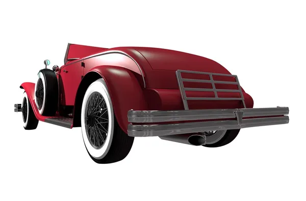 Röd sportig klassiska bil — Stockfoto