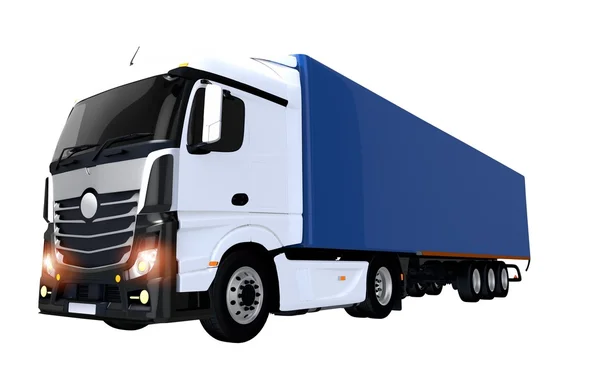 Euro Semi Trailer Truck — Stock Photo, Image