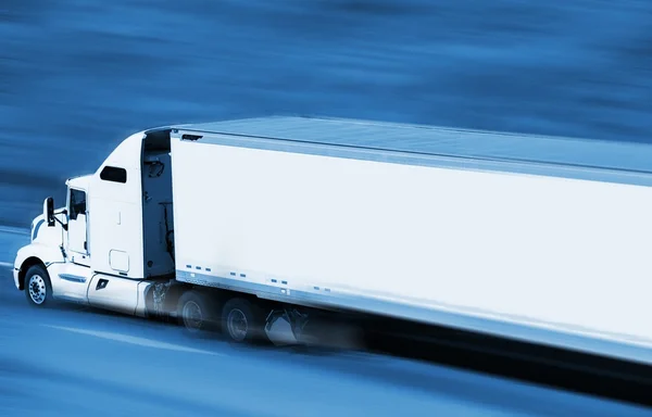 Speeding Semi Truck — Stock Photo, Image