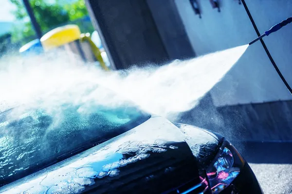 Hand Car Wash Cleaning — Stock Photo, Image