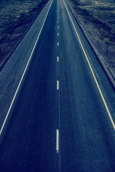 Estrada reta — Fotografia de Stock