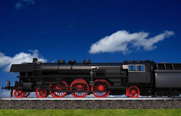 Illustrazione del viaggio della locomotiva — Foto Stock