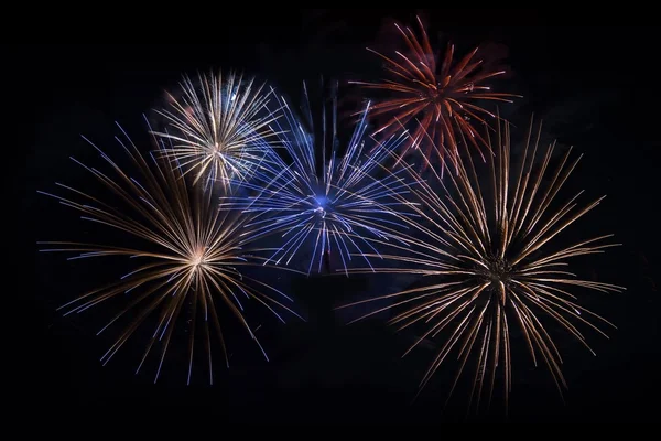 Fuochi d'artificio isolati — Foto Stock