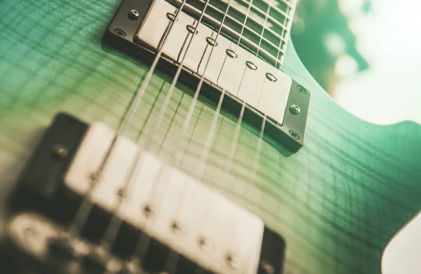 Invented 1932 Modern Electric Guitar Instrument Close Music Industry Theme — Stockfoto