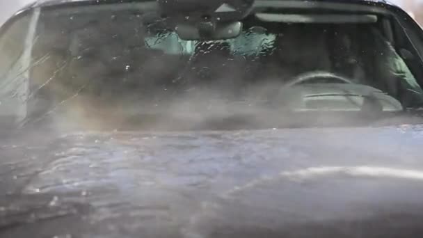 Автомийка Очищення Тіла Під Високим Тиском Води Повільному Русі — стокове відео