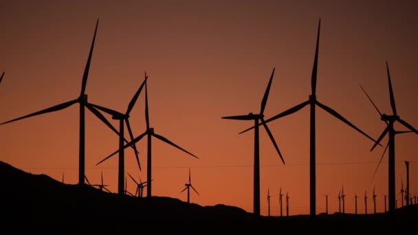 Production Énergie Éolienne Partir Énergie Éolienne Dans Vallée Coachella Californie — Video