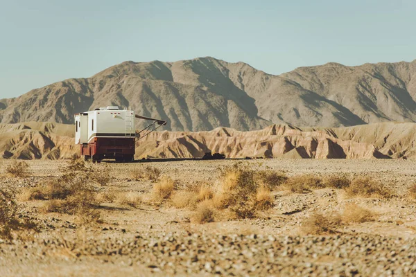 Buss Södra Kalifornien Desert Boondocking Klass Diesel Pusher Husbil Torr — Stockfoto