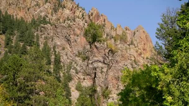 Scenic Peaks Eldorado Canyon State Park Colorado United States America — Vídeo de Stock