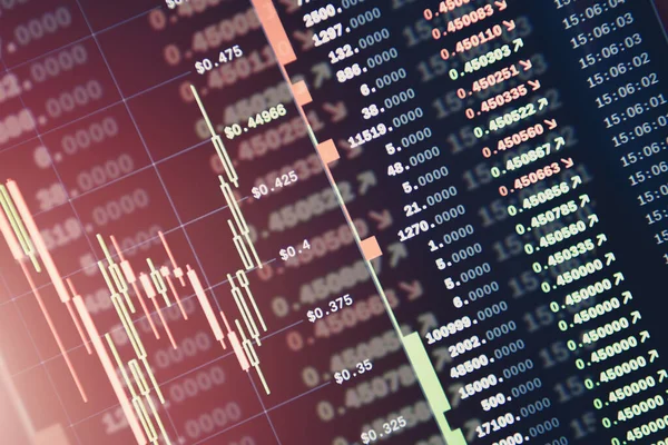Cryptocurrency Trading Market Platform Concept Inglés Tema Economía Negocios — Foto de Stock