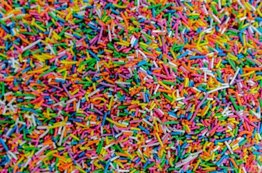 Paskalya için pudra şekeri çok renkli arka plan.