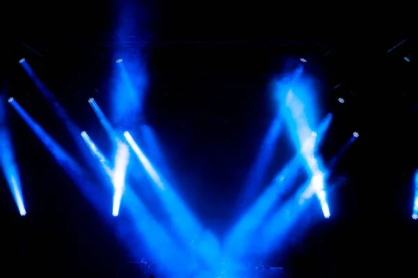 Freie Bühne Mit Bunten Lichtern — Stockfoto