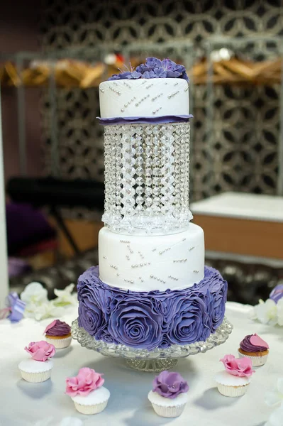 Beautiful Wedding Cake Festive Event Wedding Decorations — Stock Photo, Image