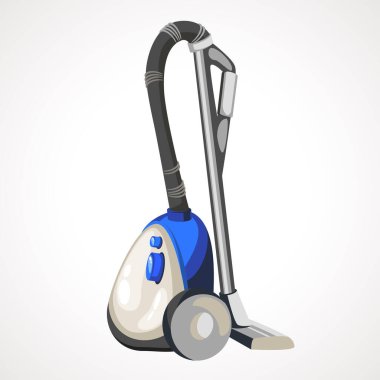 Elektrik süpürgesinin vektör karikatür biçimi çizimi.