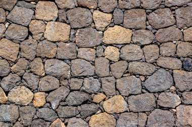 Taş duvarın arka plan dokusu. Doğal taş, doğal taştan bir duvar..