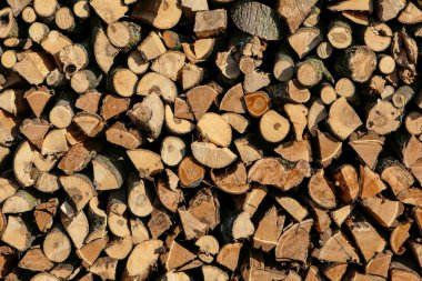 Yığınla odun kestim. Yakacak odun yığıldı ve kış için hazırlandı.