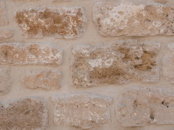 Fortaleza Medieval Pedra Antiga Rampart Detail Close — Fotografia de Stock