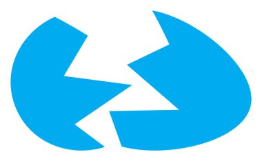 Kırık Yumurta Kabuğu Düz Simgesi ResmiName