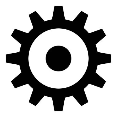 Vektör Vites Tekerleği Düz Simge ResmiName