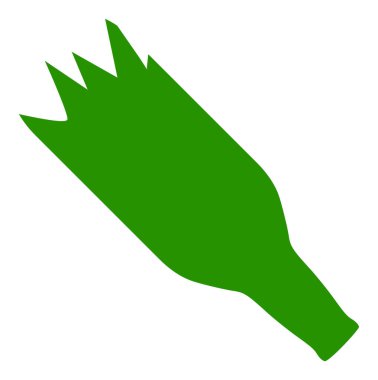 Çarpışan Bira Şişesi Düz Simge ResmiName