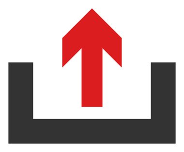 Vektör Gönderme Kutusu Düz Simgesi Sembolü