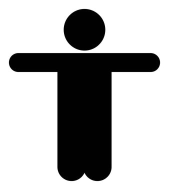 Vektör Hoşgeldiniz Adam Düz Simge İllüstrasyonu