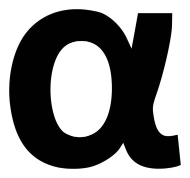 Vektör Alfa Yunan Küçük Sembol Düz Simge ResmiComment