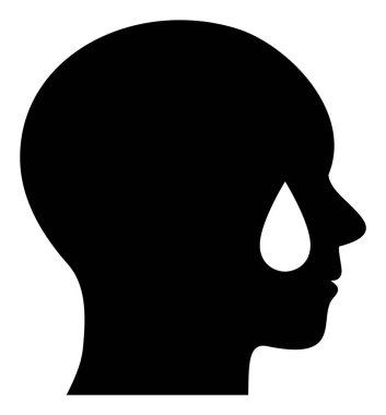 Vektör Adam Düz Simge Resmini Yırt