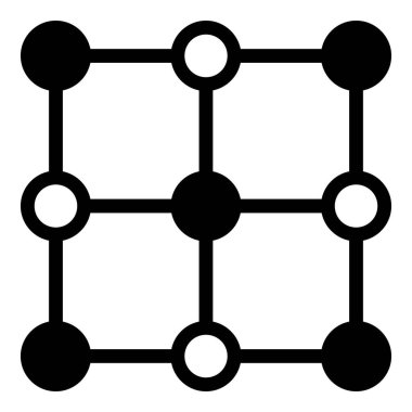 Vektör Kristal Izgara Düğümleri Düz Simge ResmiComment