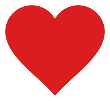 Vektör Kalbi Düz Simge Sembolü