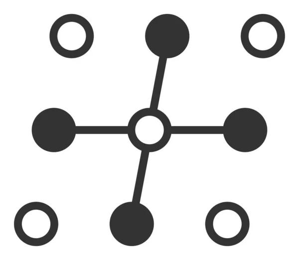 Illustration d'icône plate de structure de grille vectorielle — Image vectorielle