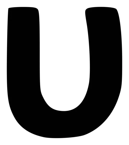 Vector Upsilon Grieks Lowercase Symbool Flat Icon Illustration — Stockvector