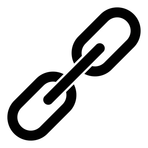 Illustrazione dell'icona piatta della catena vettoriale — Vettoriale Stock