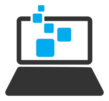 Vektör Dijital Hesaplama Düz Simge İllüstrasyonu