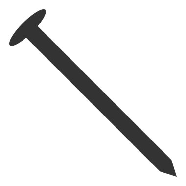 Vector Steel Çivi Düz Simgesi