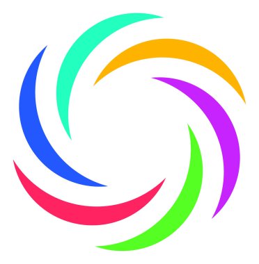 Vektör Döndürme Düz Simgesi Simgesi