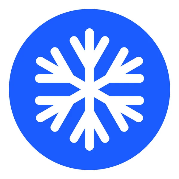 Vector Frost platte pictogram Afbeelding — Stockvector