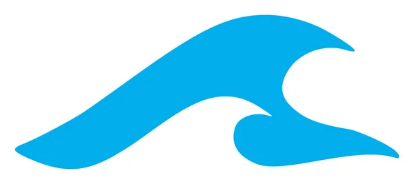 Símbolo plano do ícone do tsunami do vetor —  Vetores de Stock