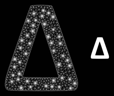 Işık Noktalı Çokgen 2B Mil Delta Yunan Sembolü